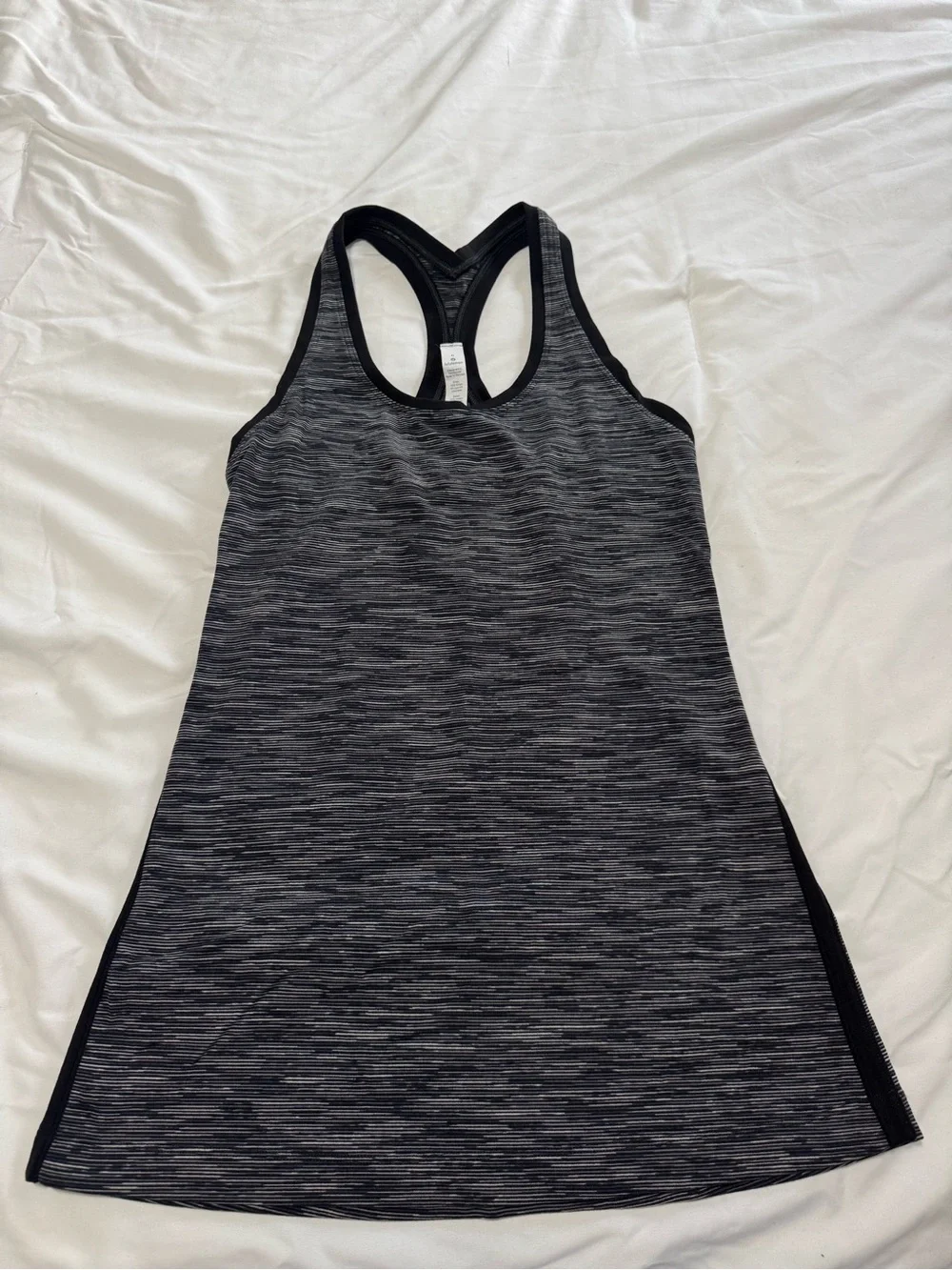 lululemon athletica Black/Gray Space-Dye Racerback Tank